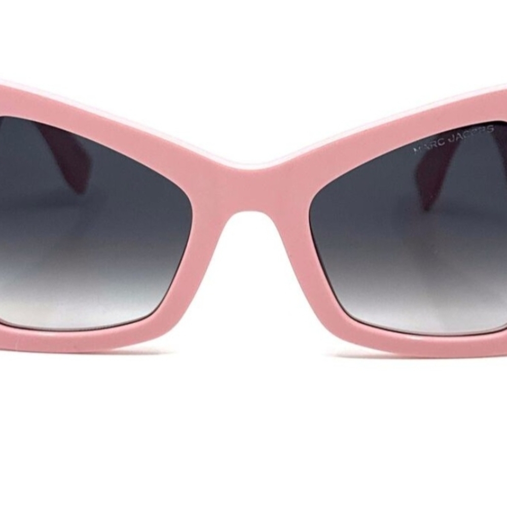 NIB Marc Jacobs Pink Sunglasses with Silver Accent Full Inclusion - Picture 4 of 12